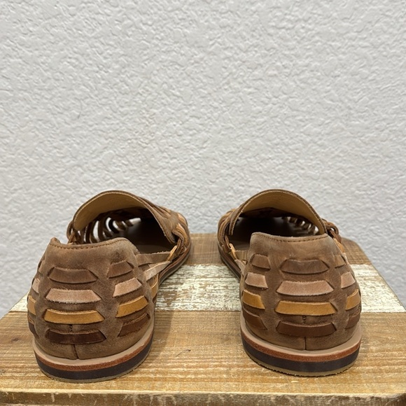 Nisolo Men’s Huarache Tobacco Colorblock Sandals Size 13 - Picture 6 of 8